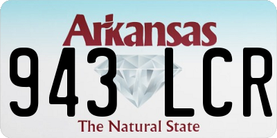 AR license plate 943LCR