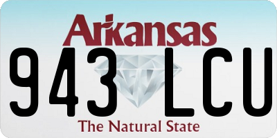 AR license plate 943LCU