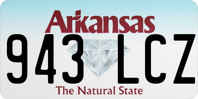 AR license plate 943LCZ