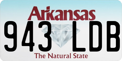 AR license plate 943LDB