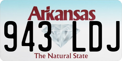 AR license plate 943LDJ