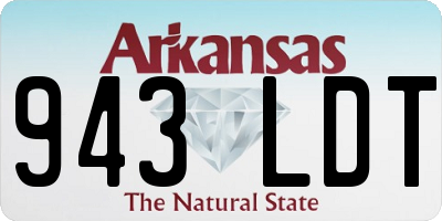 AR license plate 943LDT