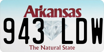 AR license plate 943LDW