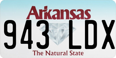 AR license plate 943LDX