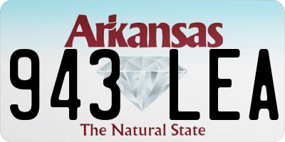 AR license plate 943LEA