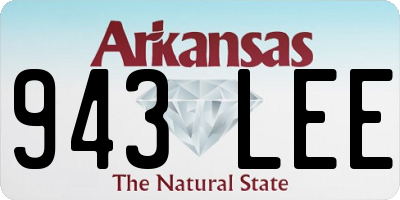 AR license plate 943LEE