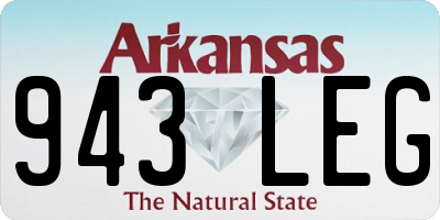 AR license plate 943LEG