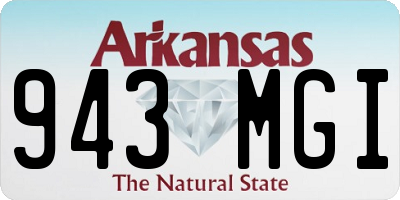 AR license plate 943MGI