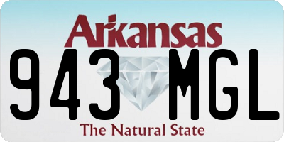 AR license plate 943MGL