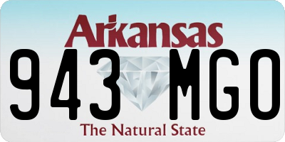 AR license plate 943MGO