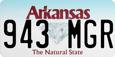 AR license plate 943MGR