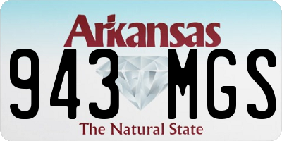 AR license plate 943MGS
