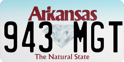 AR license plate 943MGT