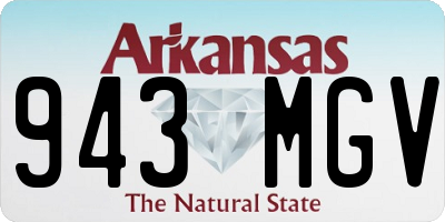 AR license plate 943MGV