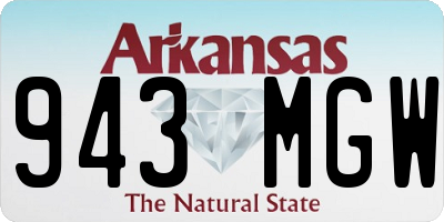AR license plate 943MGW
