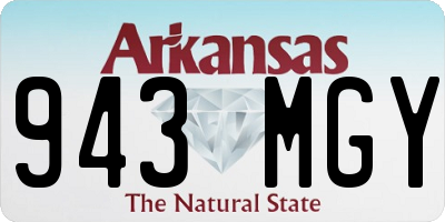 AR license plate 943MGY