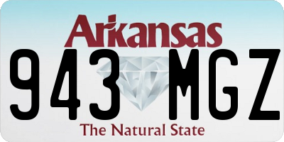AR license plate 943MGZ