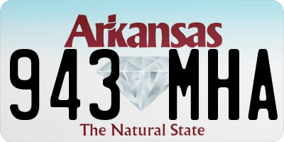 AR license plate 943MHA