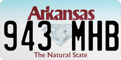 AR license plate 943MHB
