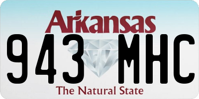AR license plate 943MHC