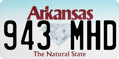AR license plate 943MHD