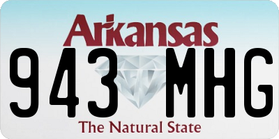 AR license plate 943MHG