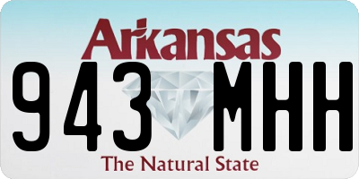 AR license plate 943MHH