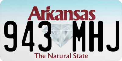 AR license plate 943MHJ