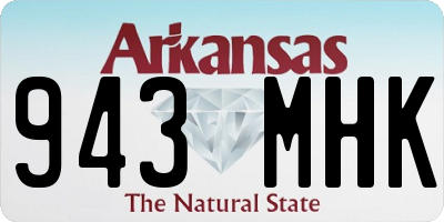 AR license plate 943MHK