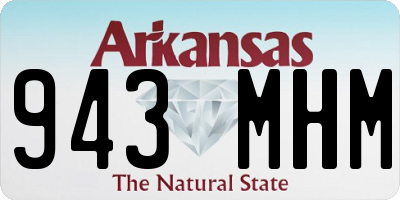 AR license plate 943MHM