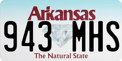 AR license plate 943MHS