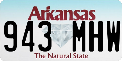 AR license plate 943MHW