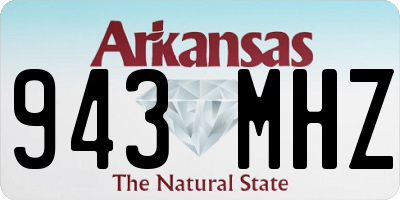 AR license plate 943MHZ