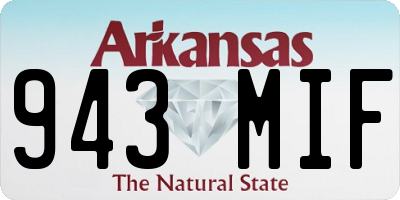 AR license plate 943MIF