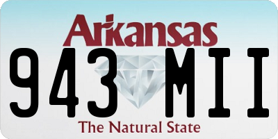 AR license plate 943MII