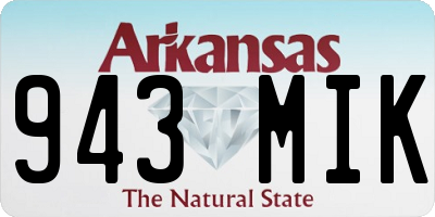 AR license plate 943MIK