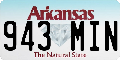 AR license plate 943MIN