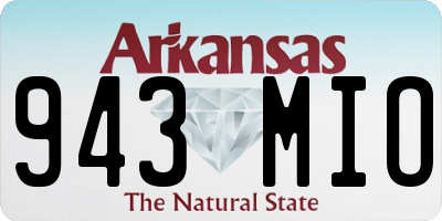 AR license plate 943MIO