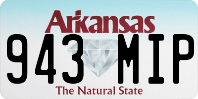 AR license plate 943MIP