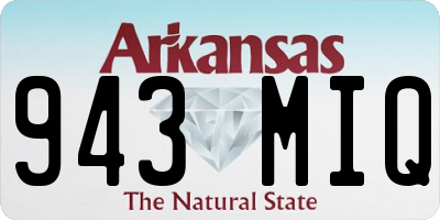 AR license plate 943MIQ