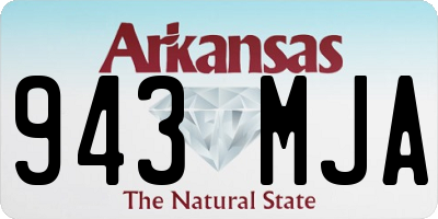 AR license plate 943MJA