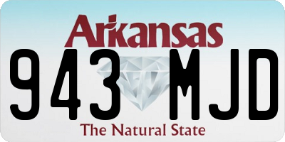 AR license plate 943MJD
