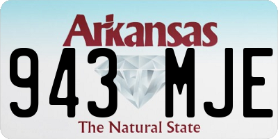 AR license plate 943MJE