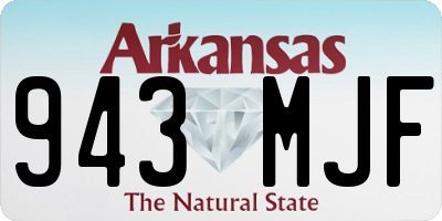 AR license plate 943MJF