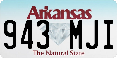 AR license plate 943MJI