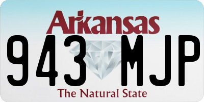 AR license plate 943MJP
