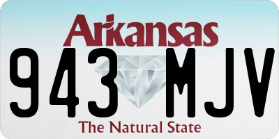 AR license plate 943MJV