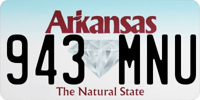AR license plate 943MNU