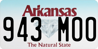 AR license plate 943MOO
