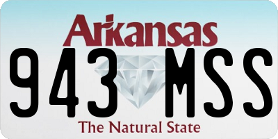AR license plate 943MSS